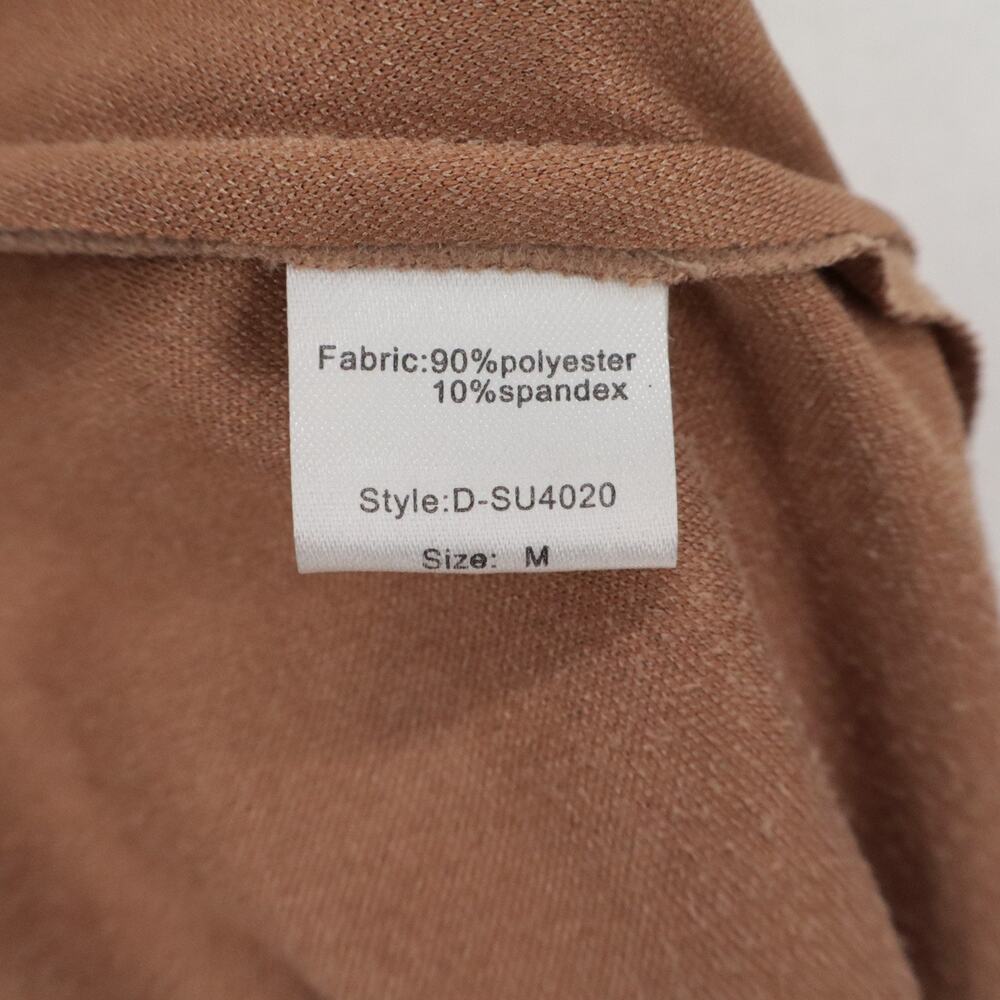 ELAN Size M Brown Fringe Short Skirt Microsuede Boho Hippie Festival Womens - Picture 8 of 8